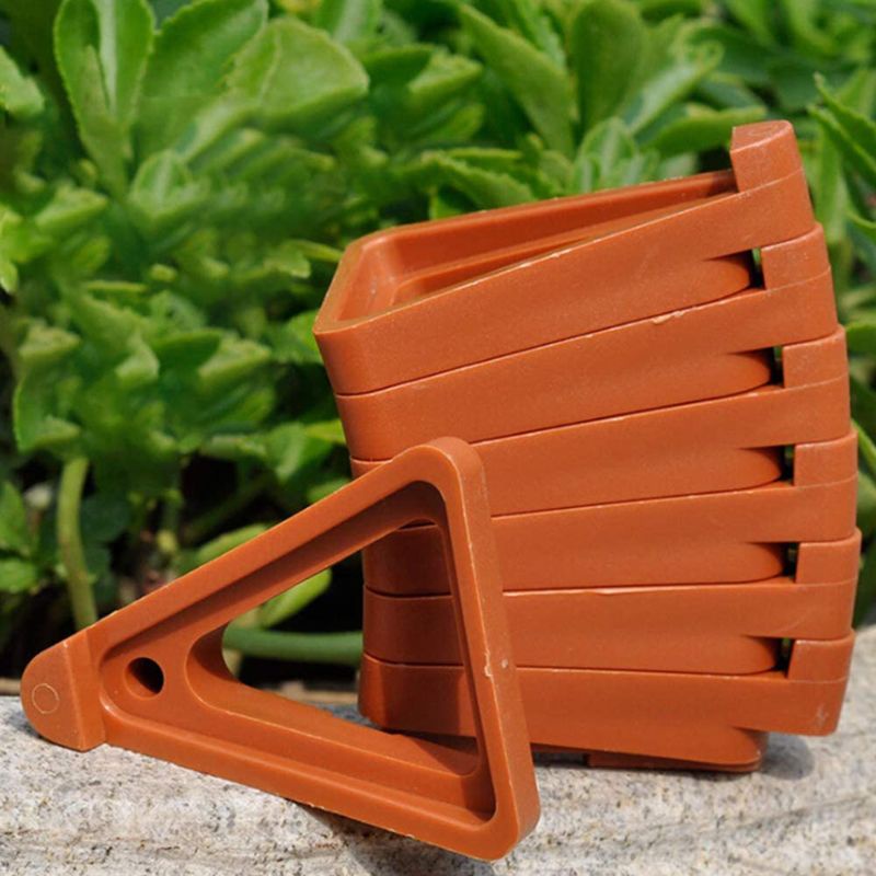 Bộ 12 Giá Đỡ Nâng Ngón Chân Hình Tam Giác Trưng Bày Cây Cảnh