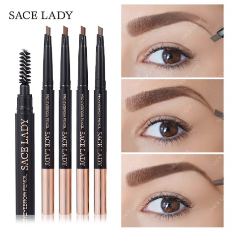 Chì Vẽ Chân Mày SACE LADY Có Đầu Cọ Chuốt Thiết Kế 2 Trong 1 Tiện Dụng
