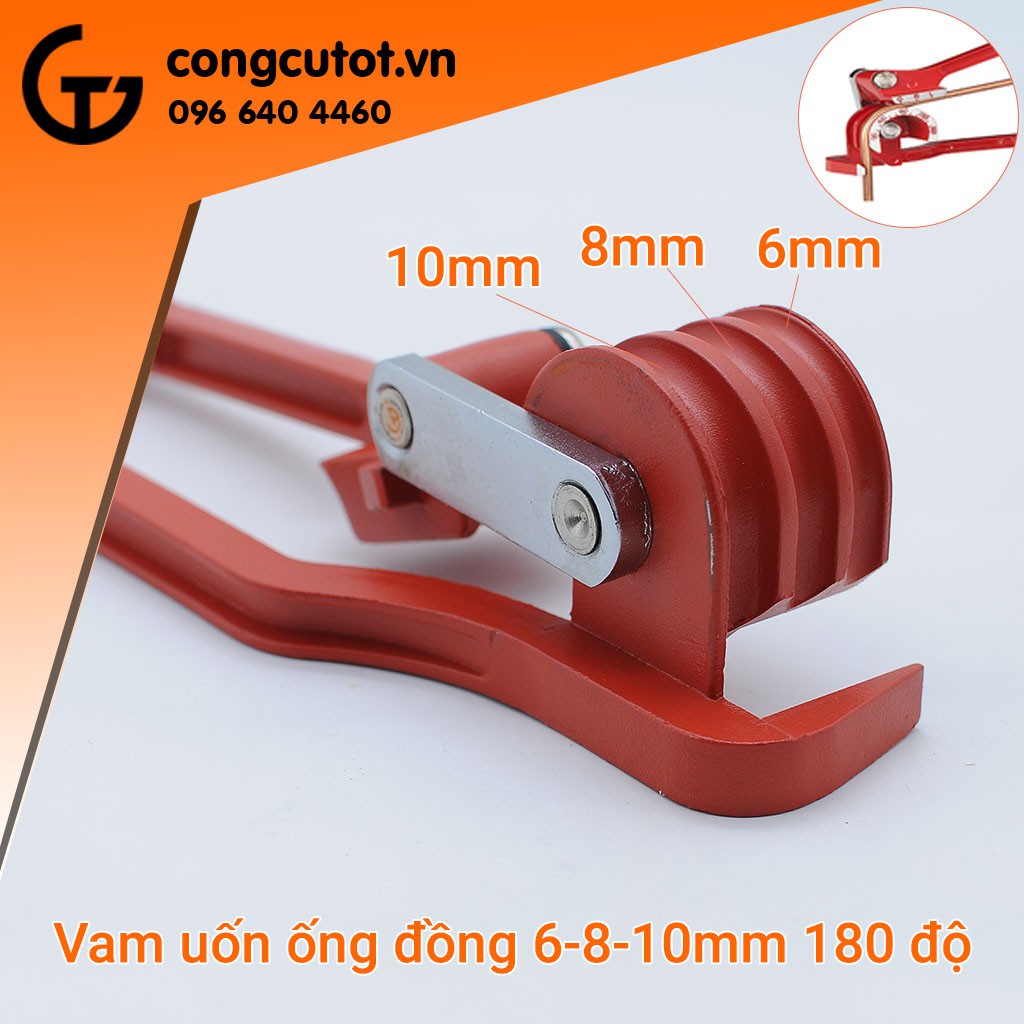 Vam uốn ống đồng 3 in 1 6/8/10mm 180 độ