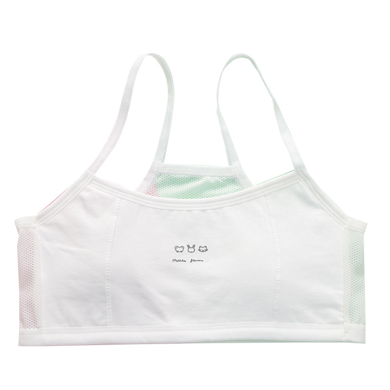 Maryn Áo Lót Thể Thao Lưới Nhẹ Không Gọng In Hình Động Vật Hoạt Hình Cho Tuổi Teen Young Girls