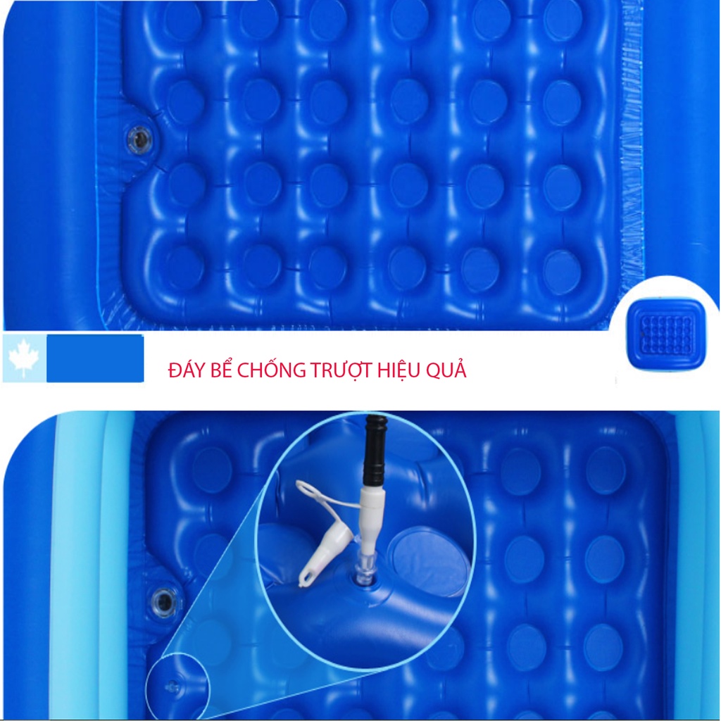Hồ Bơi Phao Cho Bé Tại Nhà 3 Tầng chính hãng KAW, Hồ Bơi Phao Cho Trẻ Em Dày Dăn, Đáy Chống Trượt. Bảo hành lỗi đổi mới