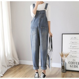 Set yếm quần bò 2 dây vai kèm áo