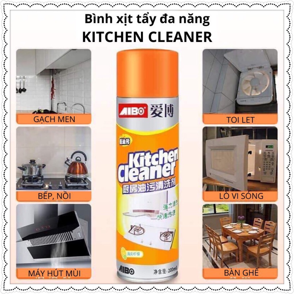 Bình xịt vệ sinh nhà bếp đa năng siêu sạch Kitchen 500ml