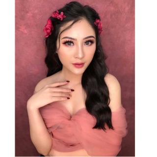 voan quấn chụp ảnh beauty concept makeup
