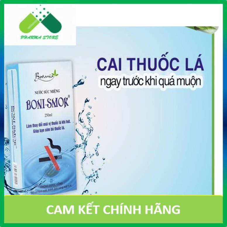 ! Nước Súc Miệng Cai Thuốc Lá Boni-Smok Chai 250ml