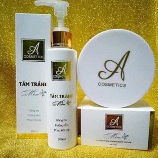 Combo tắm trắng A siêu hot( sữa tắm +kem body giá gốc 340k) chính hãng