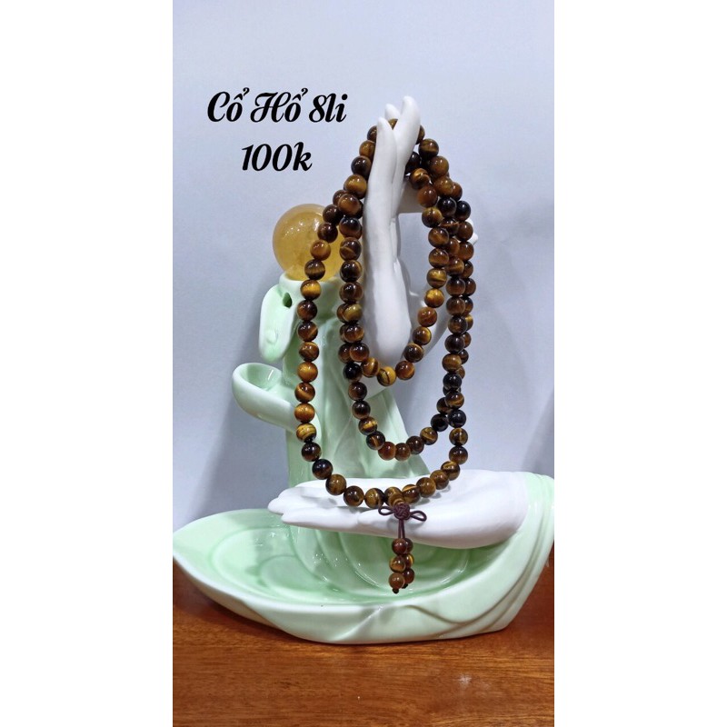 Dây đeo cổ đá măt hổ