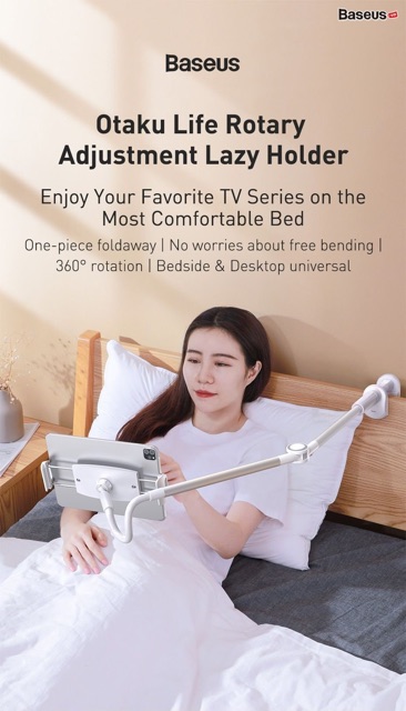 Bộ đế giữ điện thoại chân kẹp dùng cho iPad Baseus Otaku Life Rotary | BigBuy360 - bigbuy360.vn