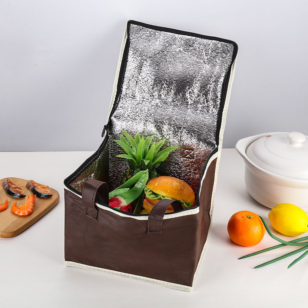 Túi Vải Không Dệt Giữ Nhiệt Đựng Bánh Pizza Chống Thấm Nước Tiện Dụng