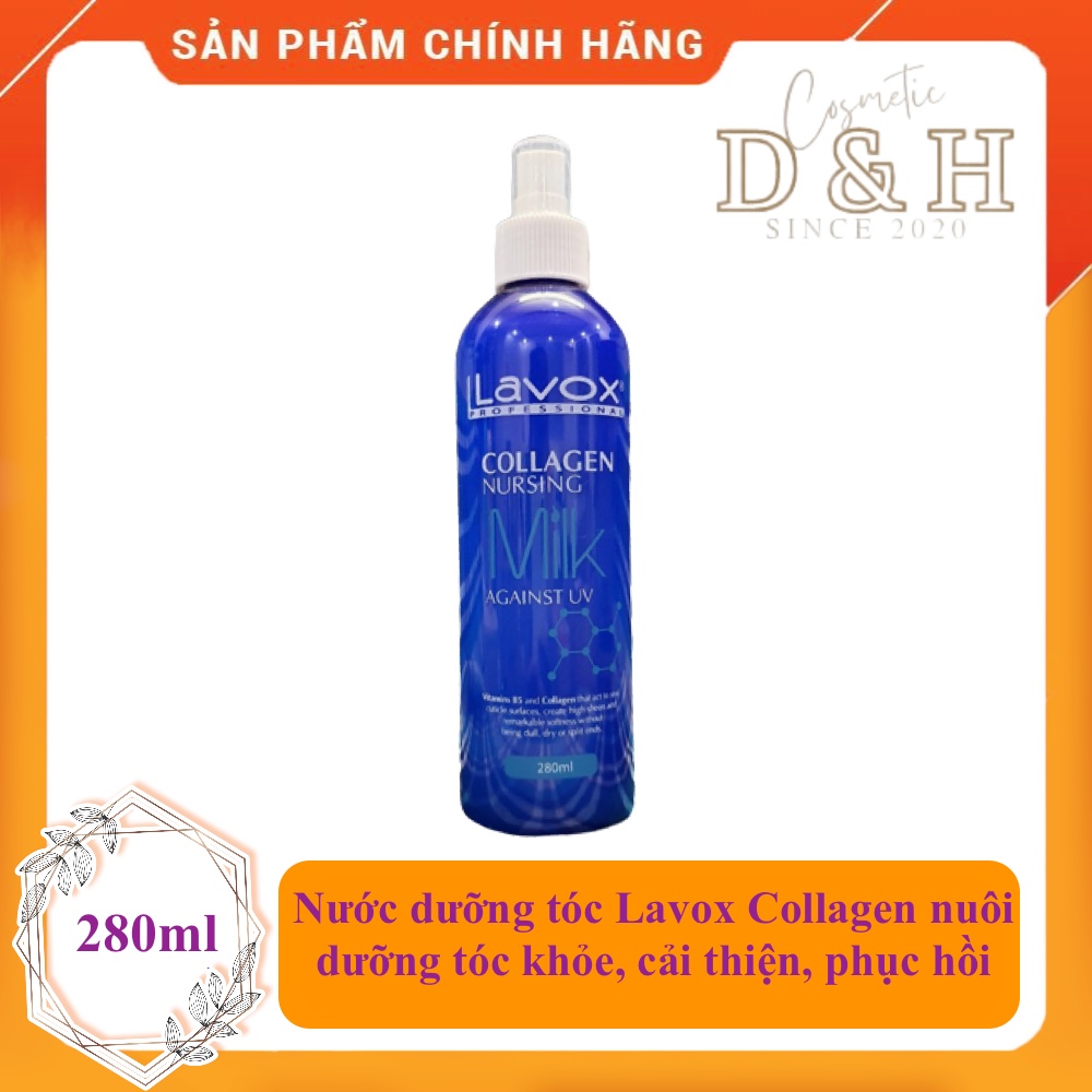 Sữa dưỡng tóc Lavox Collagen 280ml nuôi dưỡng tóc khỏe, suôn mềm, cải thiện, phục hồi