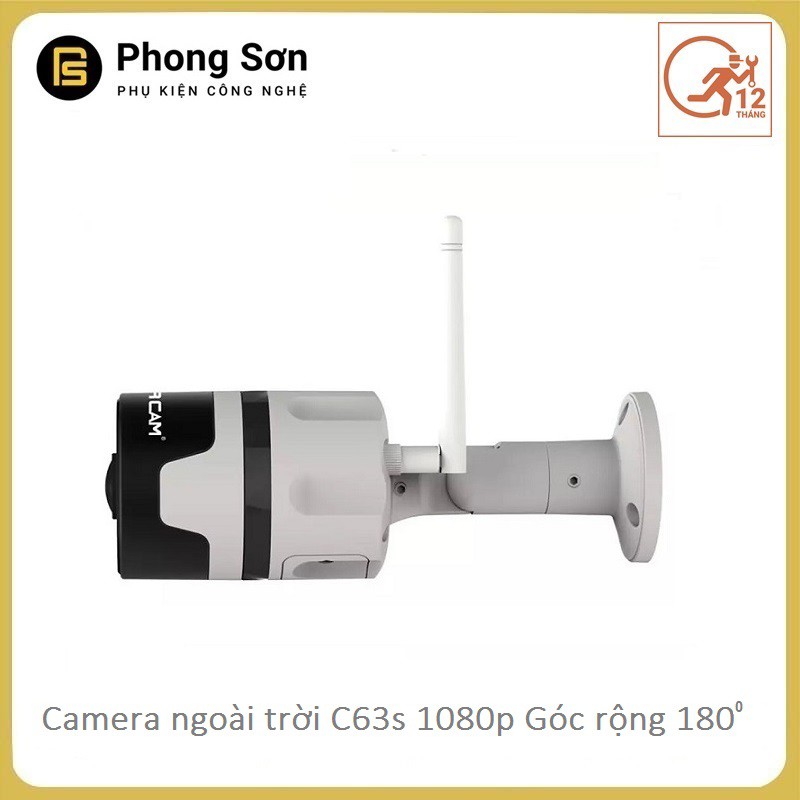 Camera Wifi IP C63s 1080p Ngoài trời góc siêu rộng Vstarcam | BigBuy360 - bigbuy360.vn