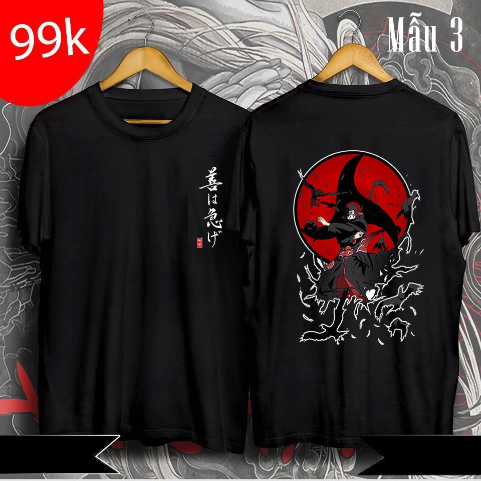 [CÓ ẢNH THẬT] Áo Itachi Uchiha - áo thun in hình Naruto | BigBuy360 - bigbuy360.vn