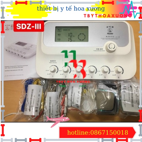 [Hàng Chính Hãng] Máy Châm Cứu, Điện Châm Hoa Đà SDZ-III Màn Hình LCD