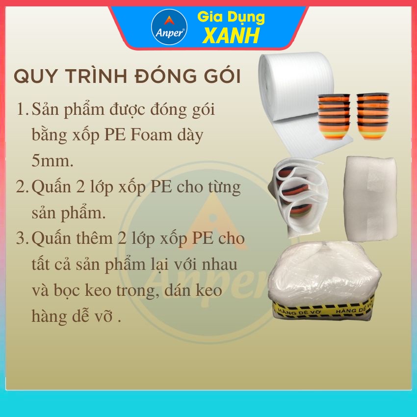 Nồi đất kho cá thịt  ANPER Loại 1 Size 0.5L 1L 1.5L 2L 3L (ko bếp từ )  nấu mì cay kho quẹt kiểu hàn quốc