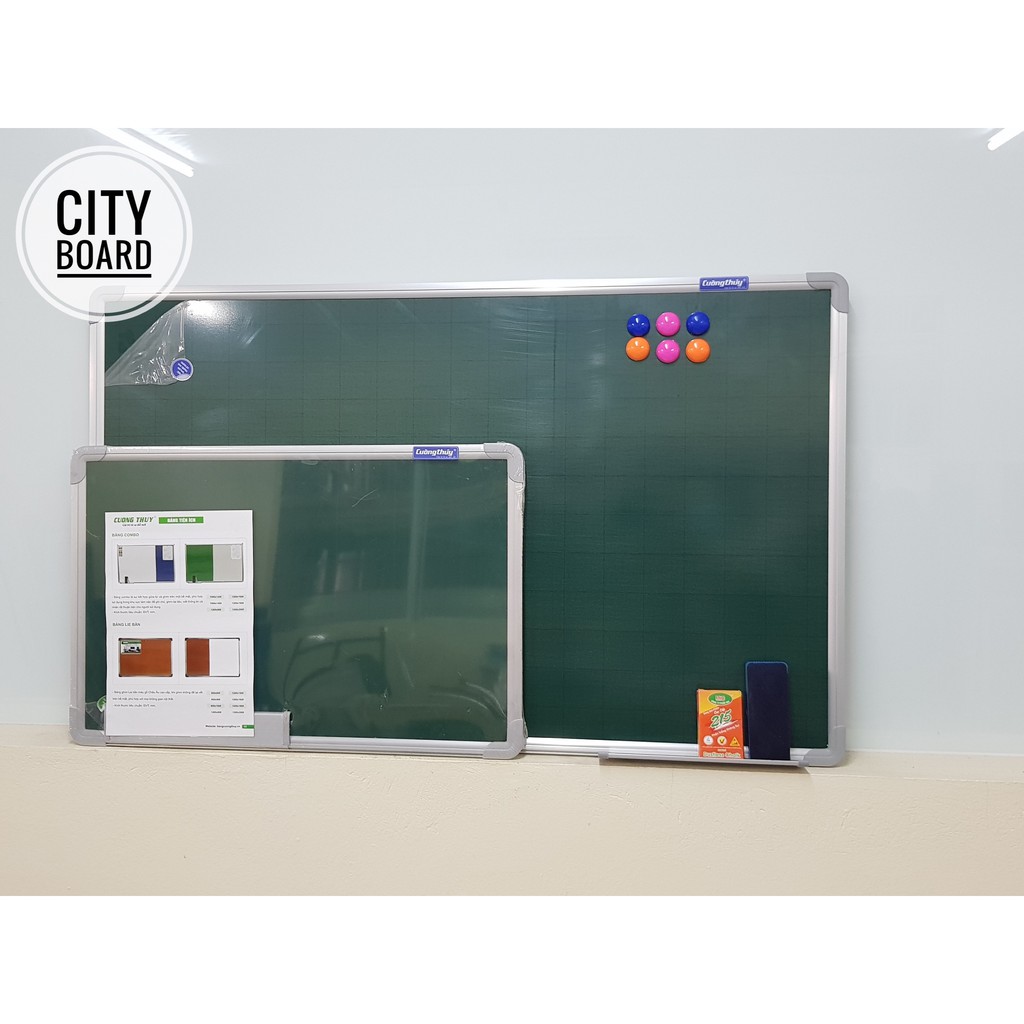 Bảng từ xanh KT: 40x60 , 60x100 cm dòng Standard - Bảng Cường Thúy,
