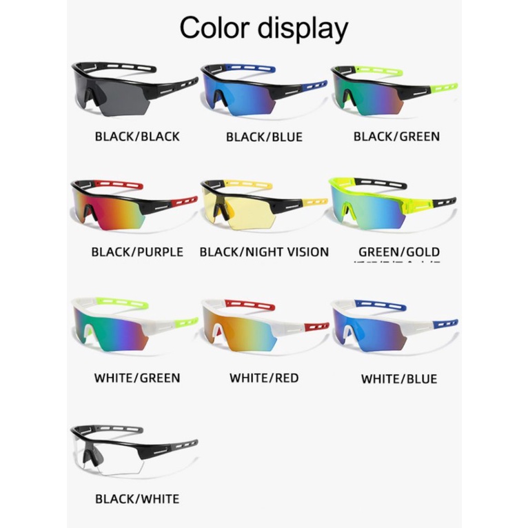 2022 đi xe đạp Ngoài Trời Kính Kính Mát Kính Mát UV 400 Bảo Vệ Kính Phân Cực Xe Đạp Cưỡi Chạy Thể Thao Xe Đạp Sunglasses Goggles cho Nam Giới Phụ Nữ-OW-