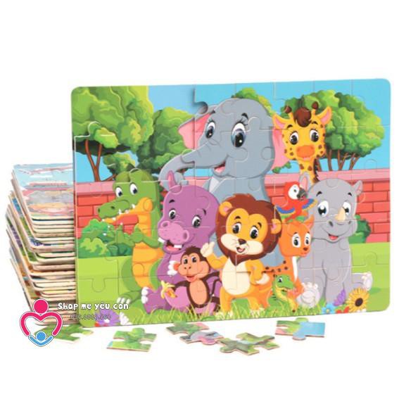 24-40-60 mảnh] Tranh xếp hình PUZZLE gỗ loại to - GHÉP HÌNH LEVEL 4-5