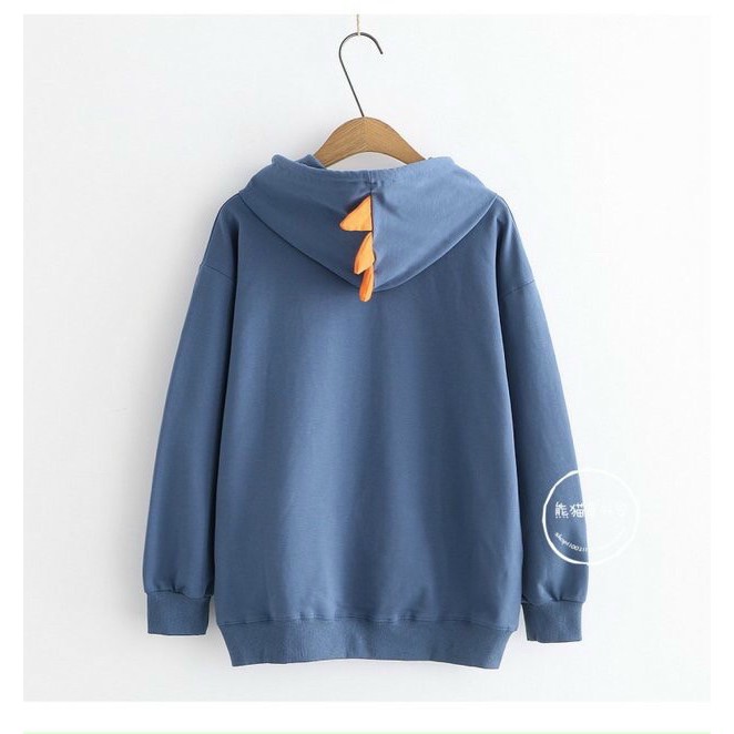 ÁO KHOÁC HOODIE KHỦNG LONG CUTE PHÔ MAI QUE Unisex hoodies nam nữ AO HOODIE FREE SIZE DƯỚI 60KG