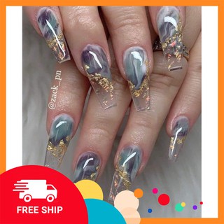 Set 12 hũ Giấy nhún ẩn gel bột trang trí móng nails