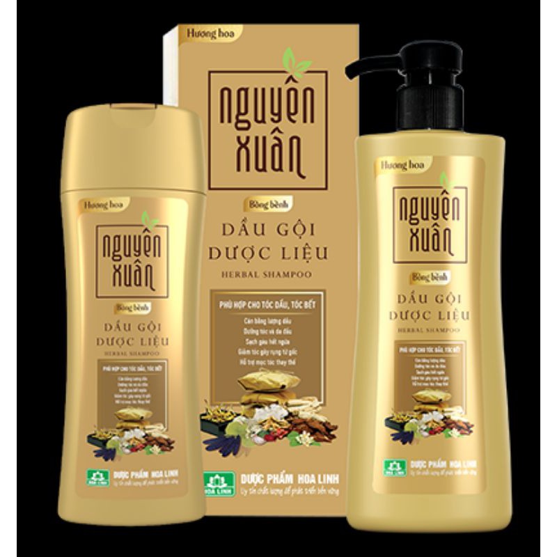 Dầu gội dược liệu Nguyên Xuân Bồng Bềnh ( Vàng): 250ml