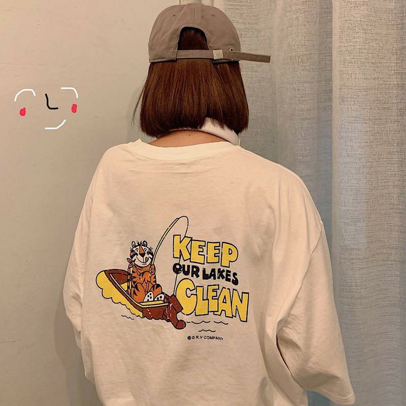 Áo Thun tay lỡ Unisex KEEP OUT LAKES