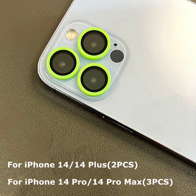 Kính Cường Lực Viền Kim Loại Bảo Vệ Camera Cho iPhone 14 13 12 Pro max 12 13pro 14plus 14pro max