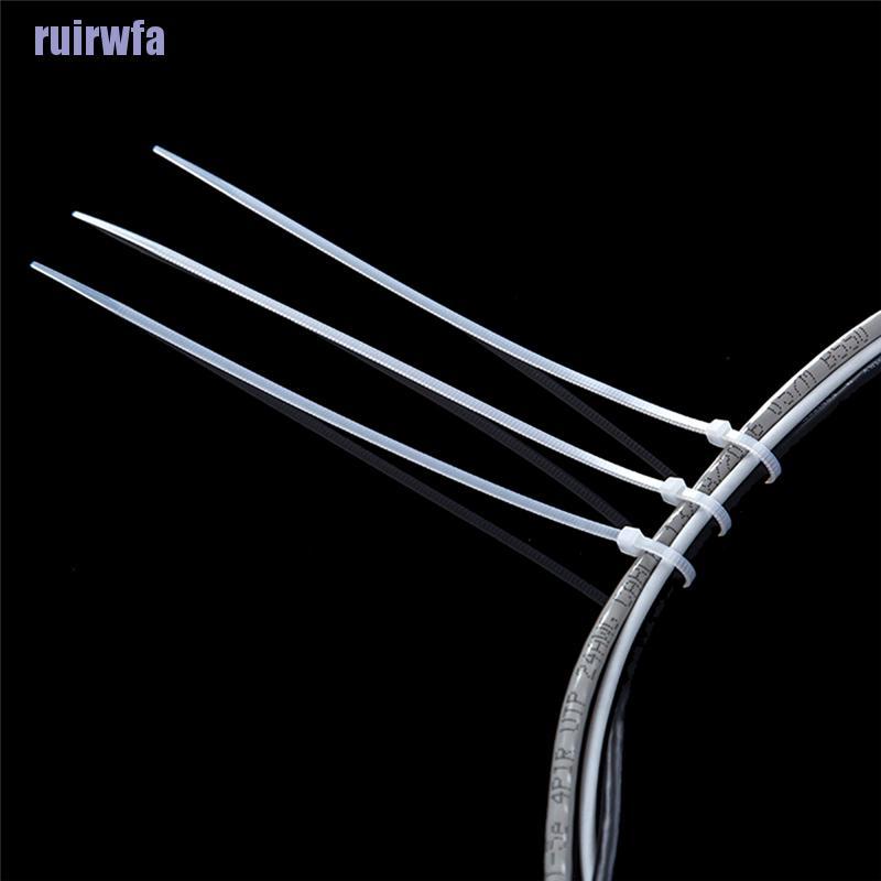 Bộ 100 dây rút nhựa màu trắng đen
