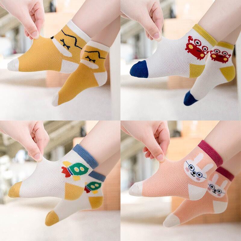 Set 5 đôi tất hoạt hình - mẫu thu đông