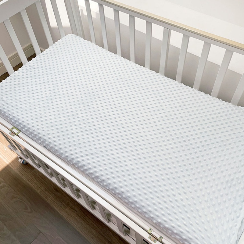 Ga Trải Giường Vải Cotton Mềm Mại Màu Trơn Dành Cho Bé Sơ Sinh