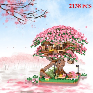 2008 Chi Tiết - Bộ Đồ Chơi Xếp Hình Hoa Mai, Mô Hình Hoa Anh Đào, Đồ Chơi Lắp Ghép Cho Cây Cảnh