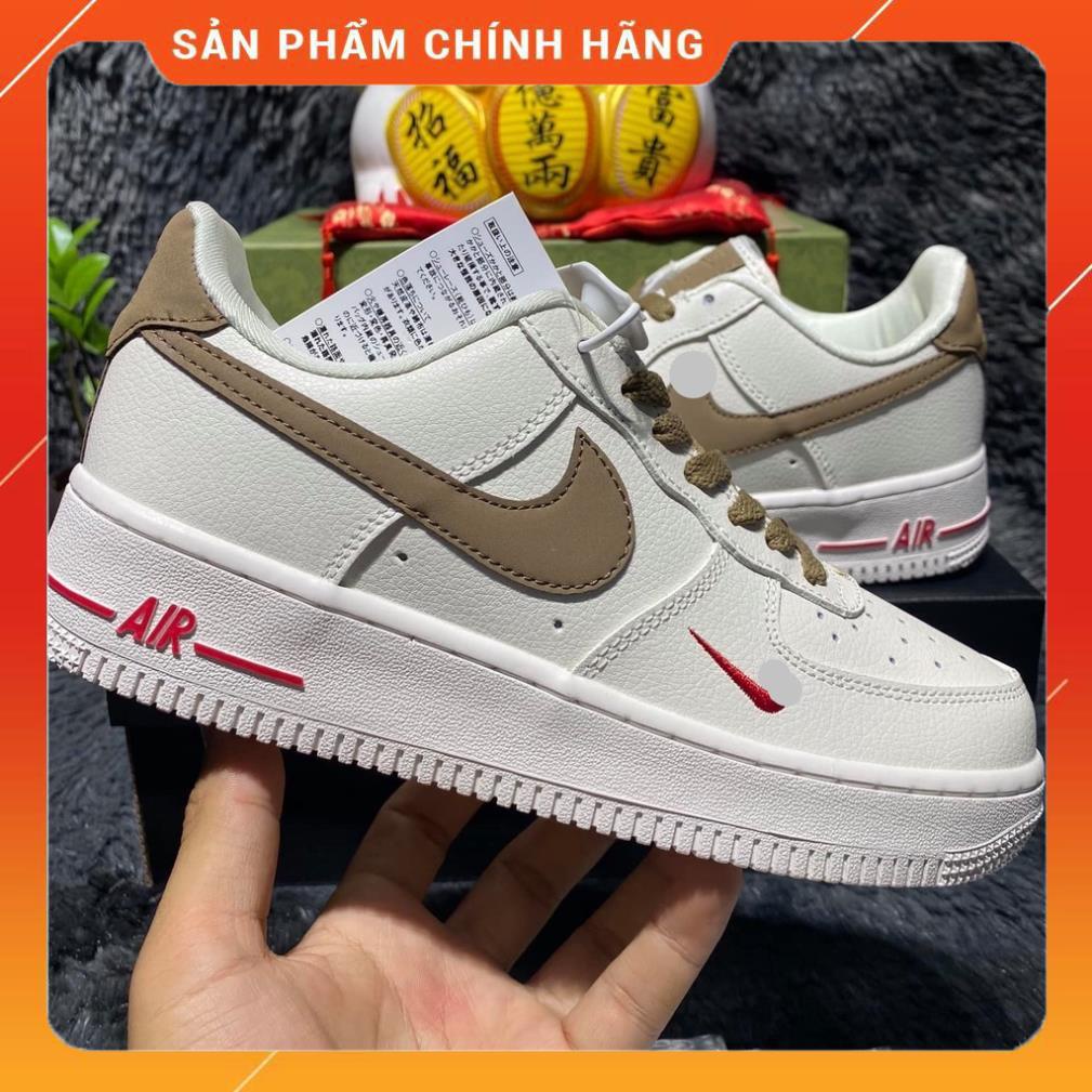 Giày thể thao af1_nike vệt nâu , Giày sneaker nam nữ af1 vệt nâu dễ phối đồ full box bill