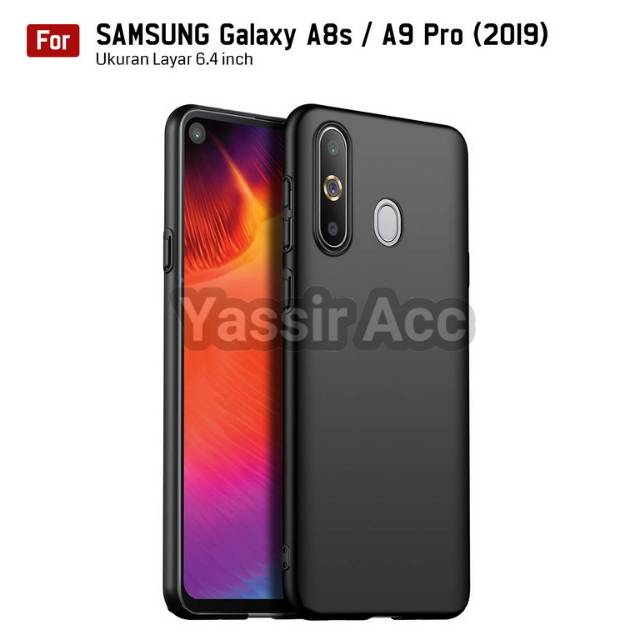 Ốp Điện Thoại Mềm Màu Đen Nhám Cho Samsung Galaxy A8s / A9 Pro 2019