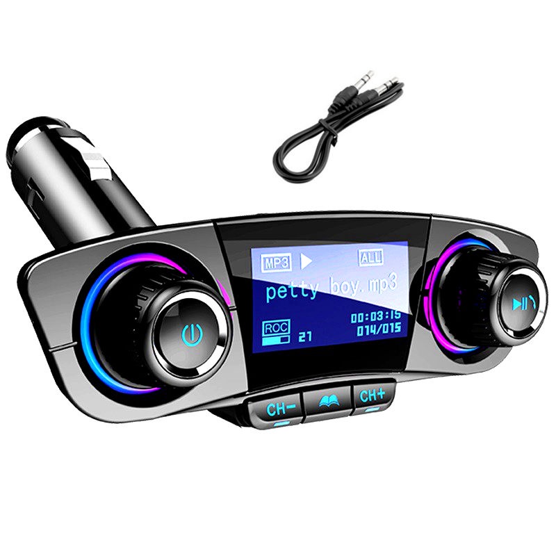 Thẻ nghe nhạc mp3 trên ô tô Máy thu bluetooth điện thoại rảnh tay âm nhạc USB ô tô bật lửa châm thuốc lá sạc