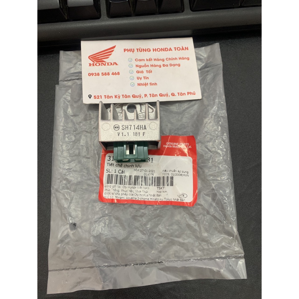 CỤC SẠC AB 2007 / AB 2008 / CLICK 110 / WAVE S 110 ZIN CHÍNH HÃNG HONDA