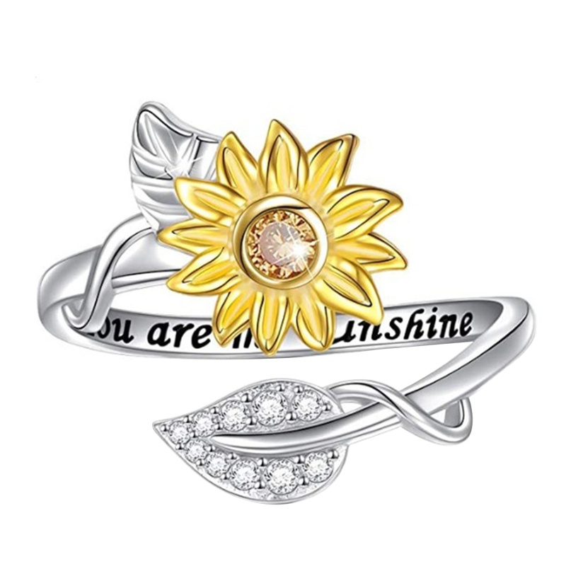 Nhẫn Hở Hình Hoa Hướng Dương Dễ Thương