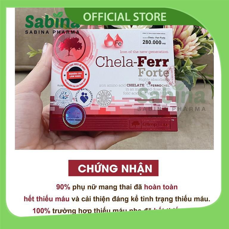 Chela-Ferr® Forte – Hỗ trợ bổ sung và dễ hấp thu sắt, cải thiện thiếu máu do thiếu sắt - Hộp 30 viên