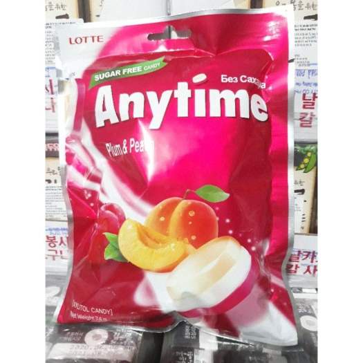 Combo 3  gói  Kẹo bạc hà xylitol Lotte Anytime 60gr