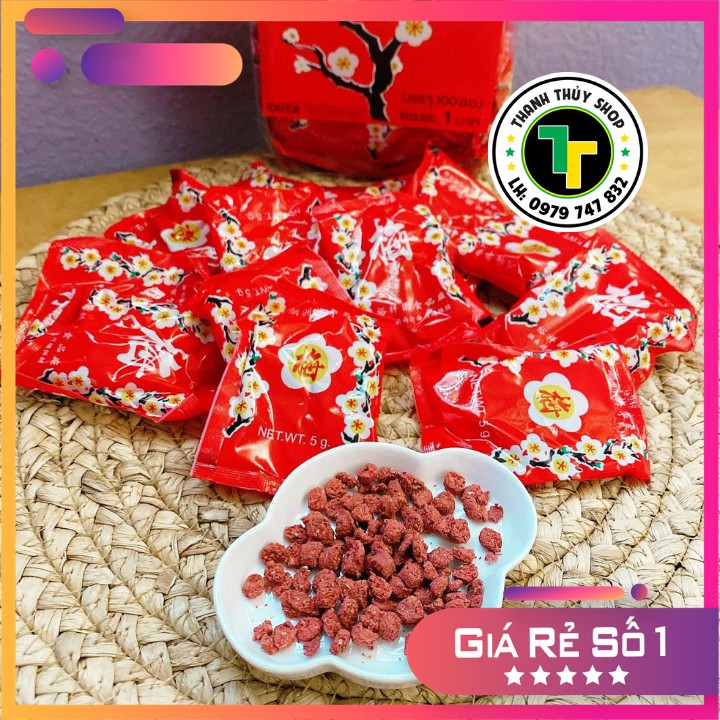 Xí muội Hoa Mai Thái Lan ăn ngay để trở về tuổi thơ bán lẻ từng gói loại 5g | BigBuy360 - bigbuy360.vn