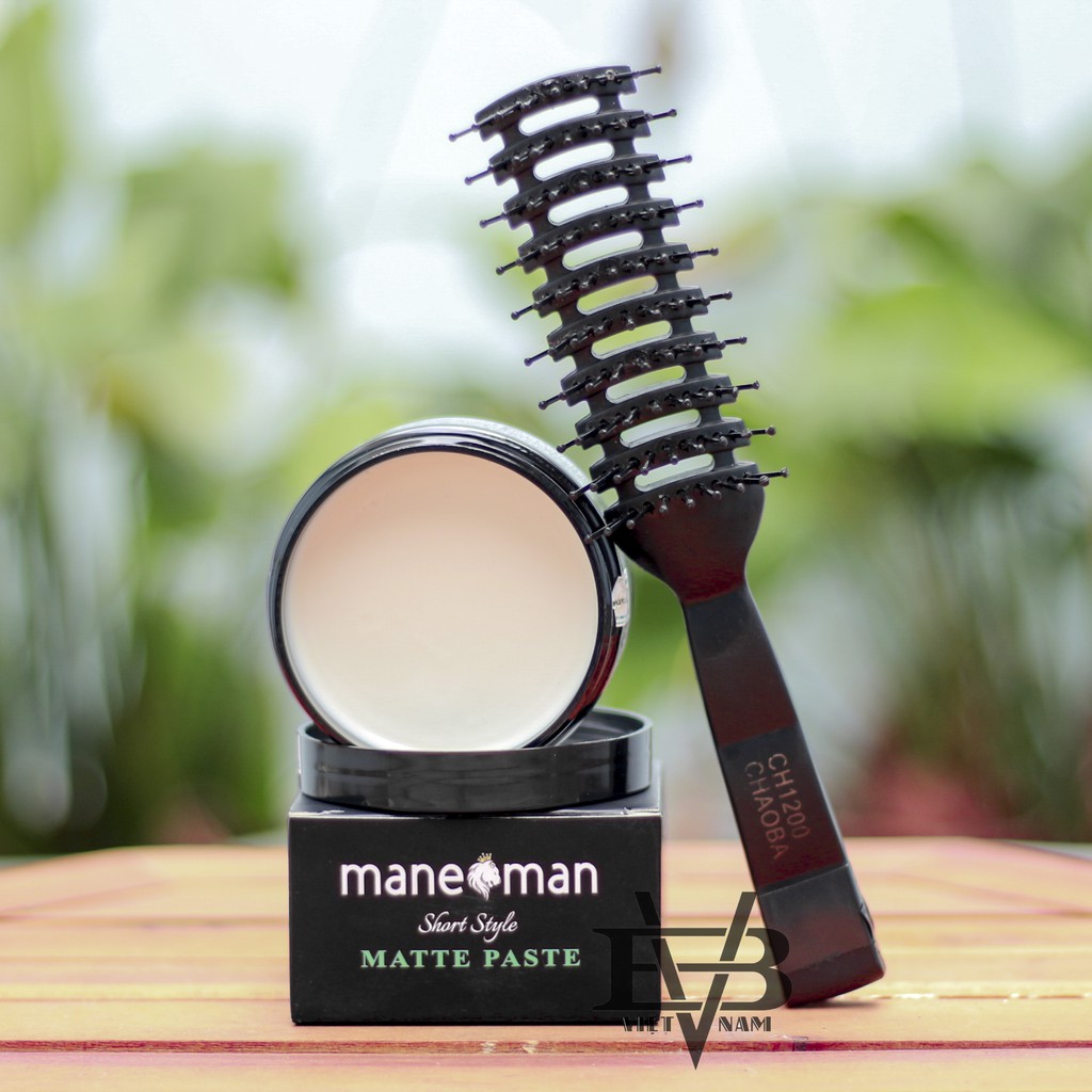 Sáp vuốt tóc Mane Man Matte Paste 100g Australia + Tặng lược tạo kiểu Chaoba cao cấp