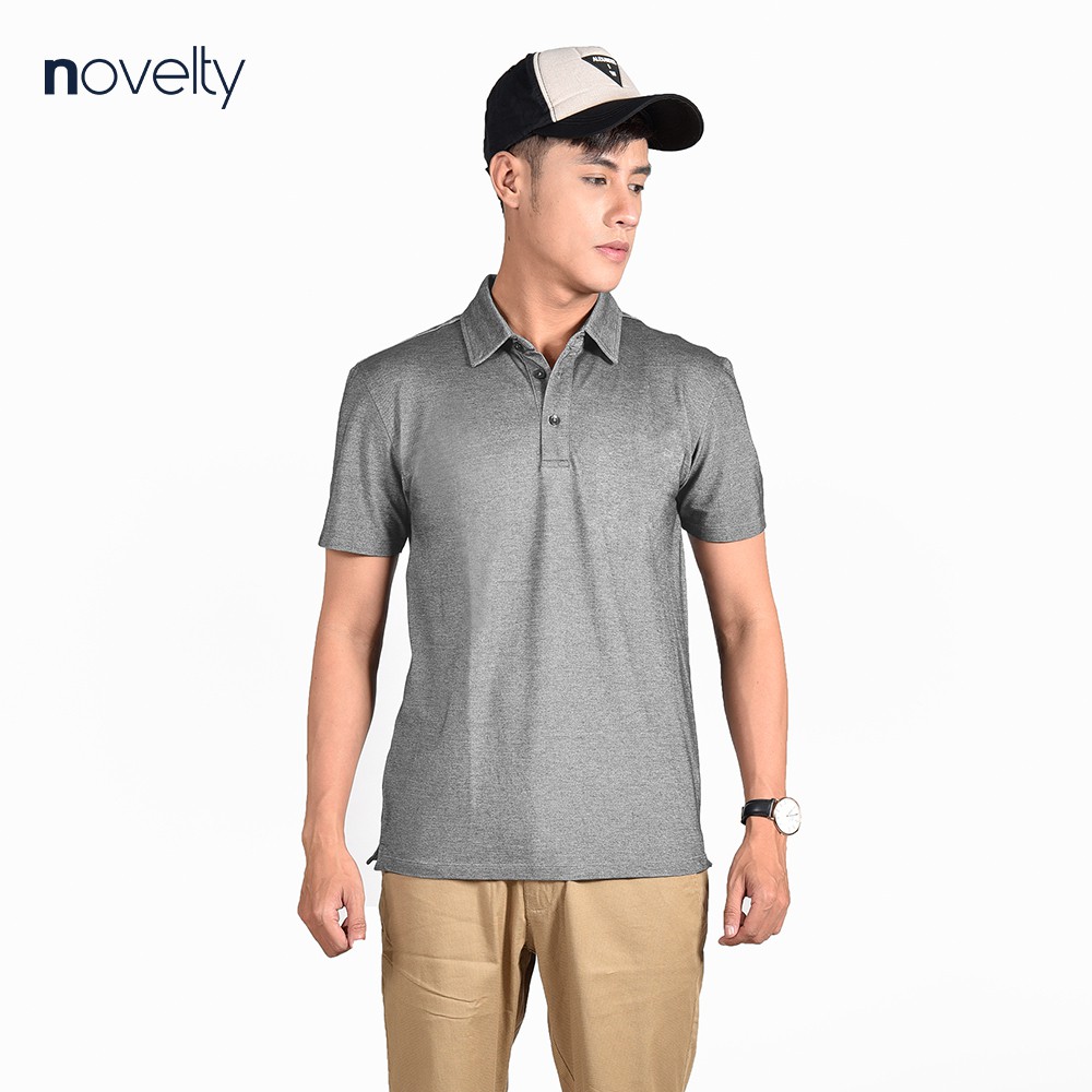 Áo thun nam Polo NOVELTY không túi kiểu dáng Melange NATMMTMT3R210106N