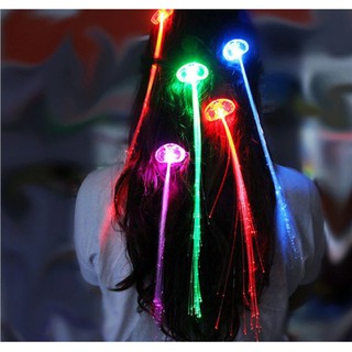 Kẹp tóc sợi đèn led, sợi tóc bím tóc có đèn led- đồ chơi