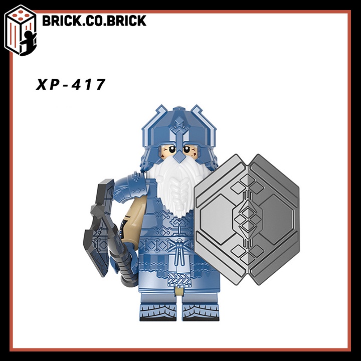 Quỷ Lùn Mô Hình Lắp Ráp Lính Trung Cổ Giáp + Phụ Kiện Cực Chất Dwarf Diamond Armor The Hobbit KT1054