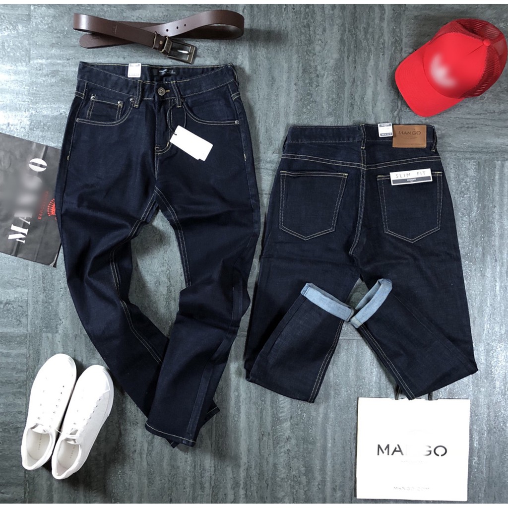 QJMG011 - Jean XANH ĐEN đẹp miễn chê | 👆🏻 form slim-fit ôm vừa , co giãn lên dáng cực đẹp !