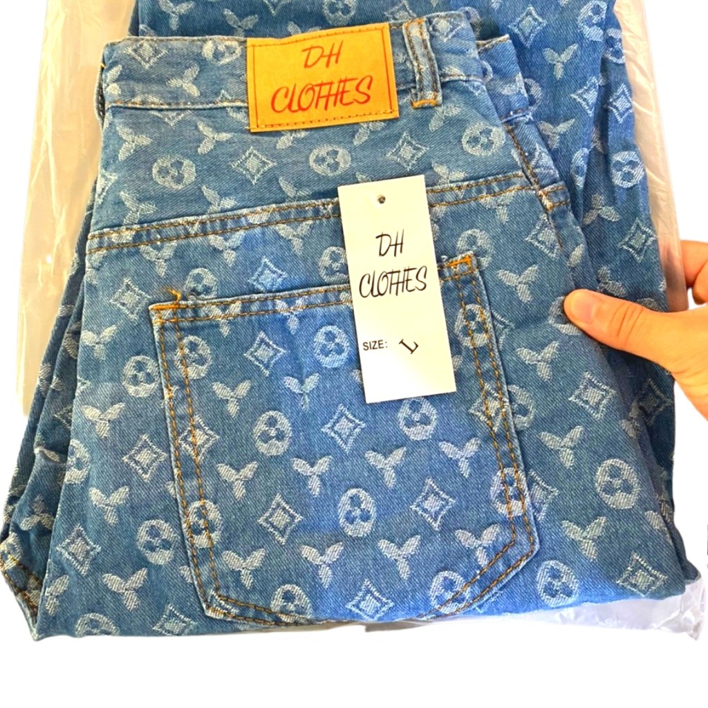 Quần Baggy Jean ống suông rộng STYLE CÁ TÍNH- Quần bò nam họa tiết- hàng cao cấp hàng vnxk - Q5 | BigBuy360 - bigbuy360.vn