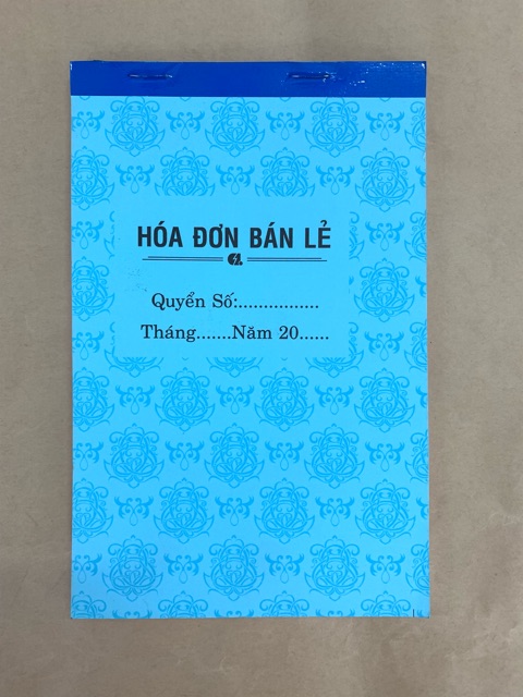 Hoá đơn bán lẻ 2 liên  50 bộ 100 tờ