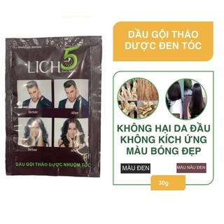 Combo 5 gói Lich5 nhuộm tóc gói 30ml