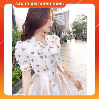 Váy liền áo hoa chân váy tafta v1566 - chatfashion.vn - kèm ảnh thật trải sàn do shop tự chụp