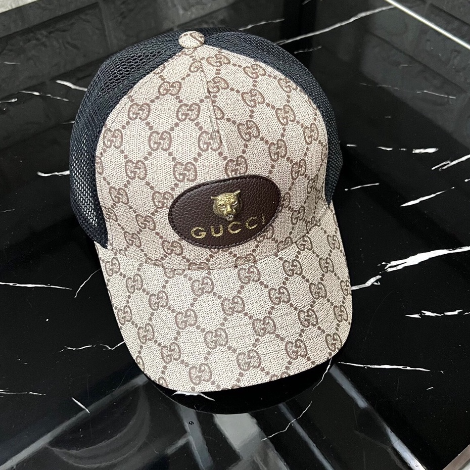 (Video Thật) Nón Gucci Logo Mặt Hổ Kim Loại,Lên Phom Đẹp,Dành Cho Cả Nam Và nữ, Có Đủ Hộp.