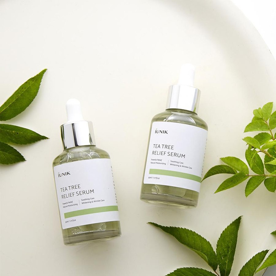 Tinh chất dưỡng dành cho mụn và nhạy cảm IUNIK Tea Tree Relief Serum 50ml