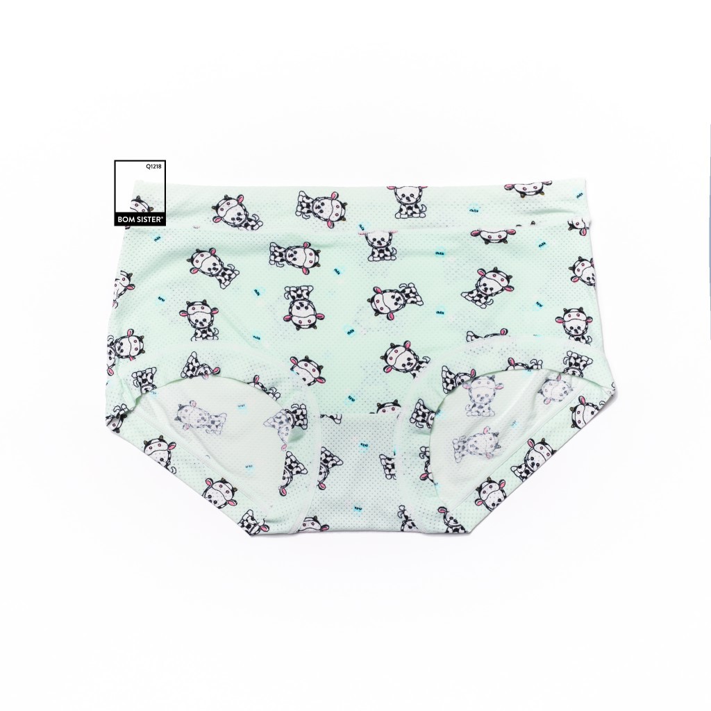 Quần lót su thông hơi hoạ tiết dễ thương BOM SISTER MUQ1218